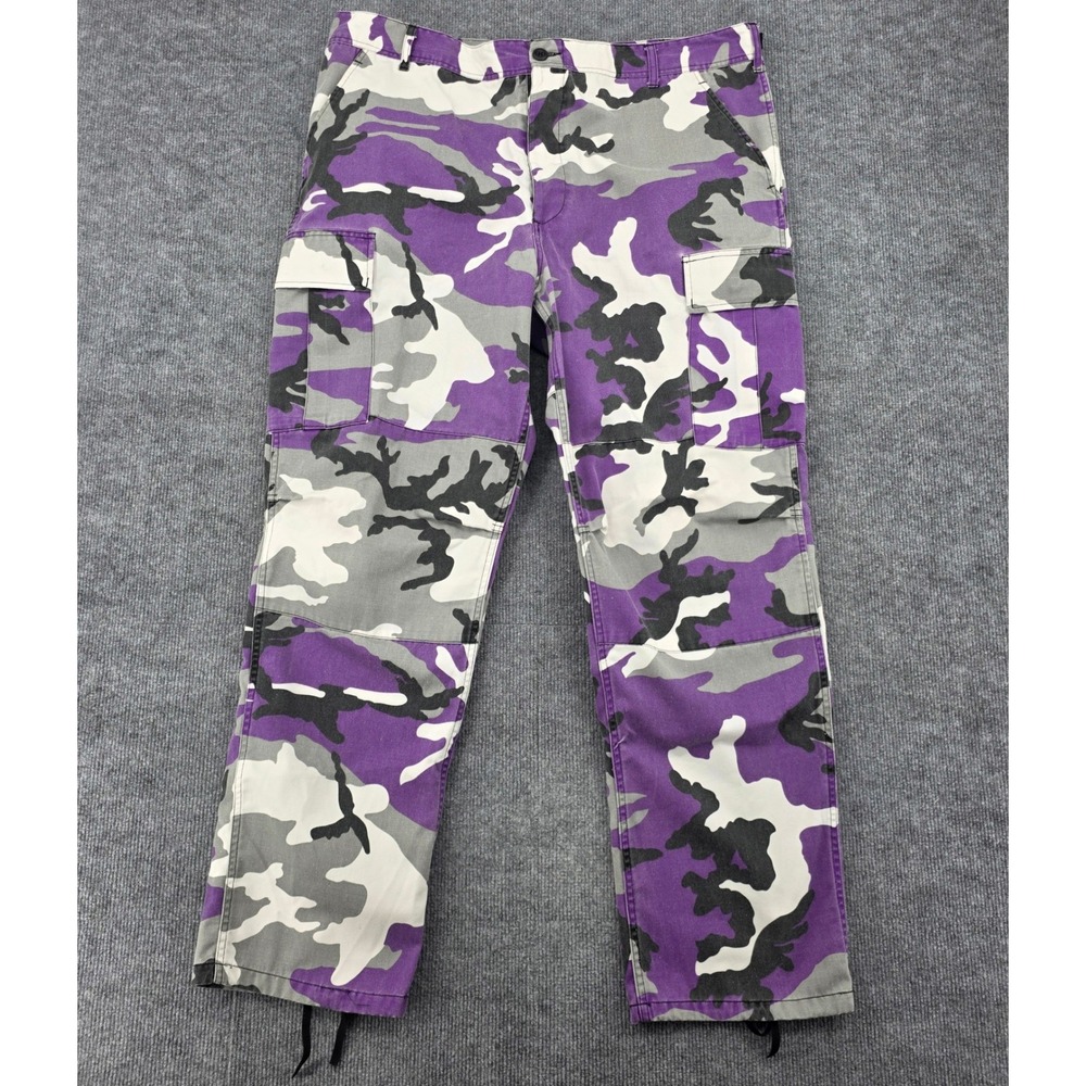 Rothco Ultra Force BDU Purple Camo Cargo Pants Mens XL Regular Tactical Pants